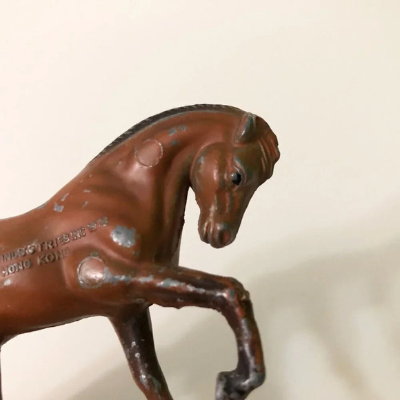 Vintage 1976 Durham Industries Metal Horse Figure 3.5 Inch Long Toy  Hong Kong - Picture 10 of 15
